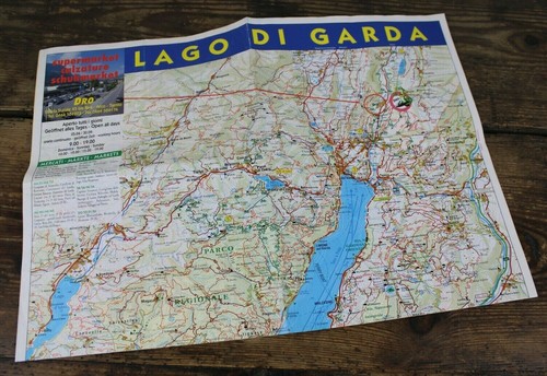 Carta del lago garda - di,