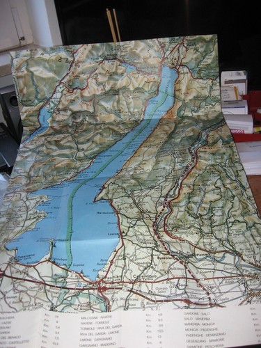 Cartina geografica del lago - cartina, di